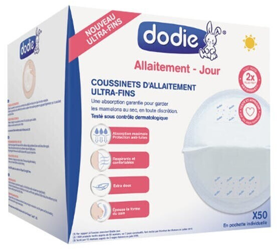 Dodie Coussinets d'allaitement jour ultra fins (x50)