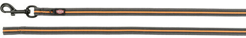 Trixie Longe pour chien M-XL 15m 17mm graphit/papaya Trixie Longe pour chien M-XL 15m 17mm graphit/papaya