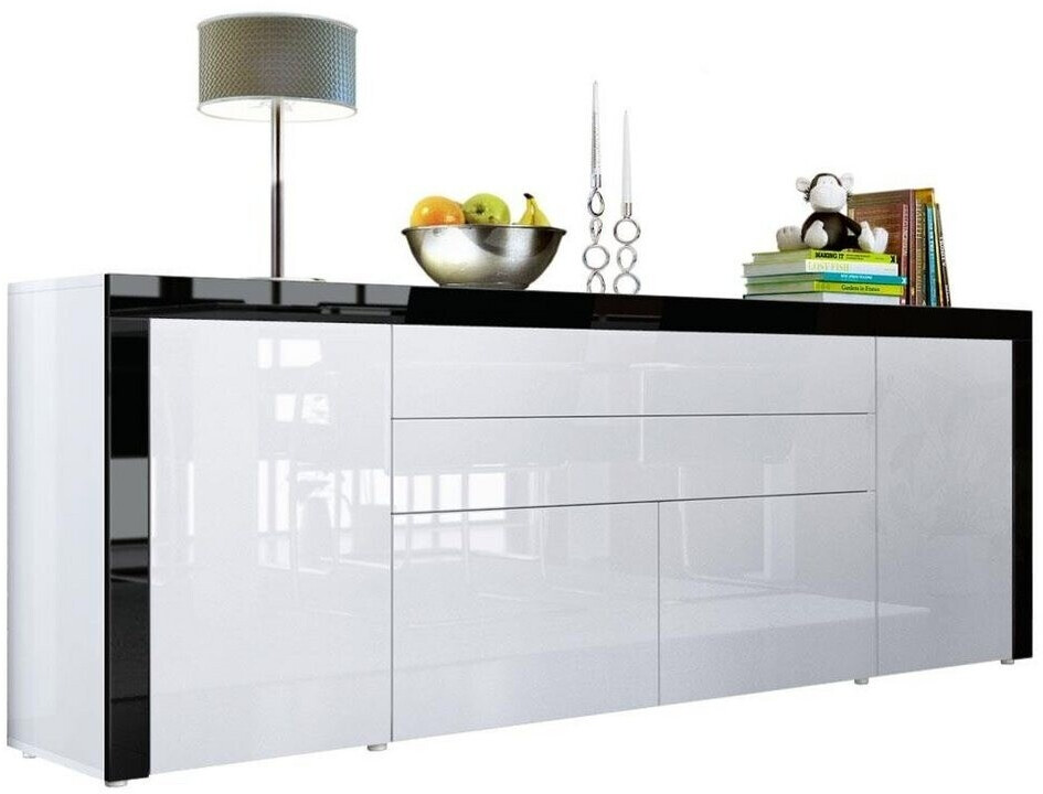 Vladon La Paz V2 200x72cm Black/White (50000806)