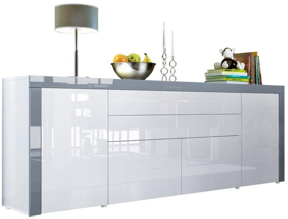 Vladon La Paz V2 200x72cm White/Grey (50000813)