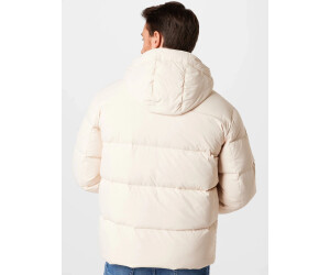 beige hooded jacket