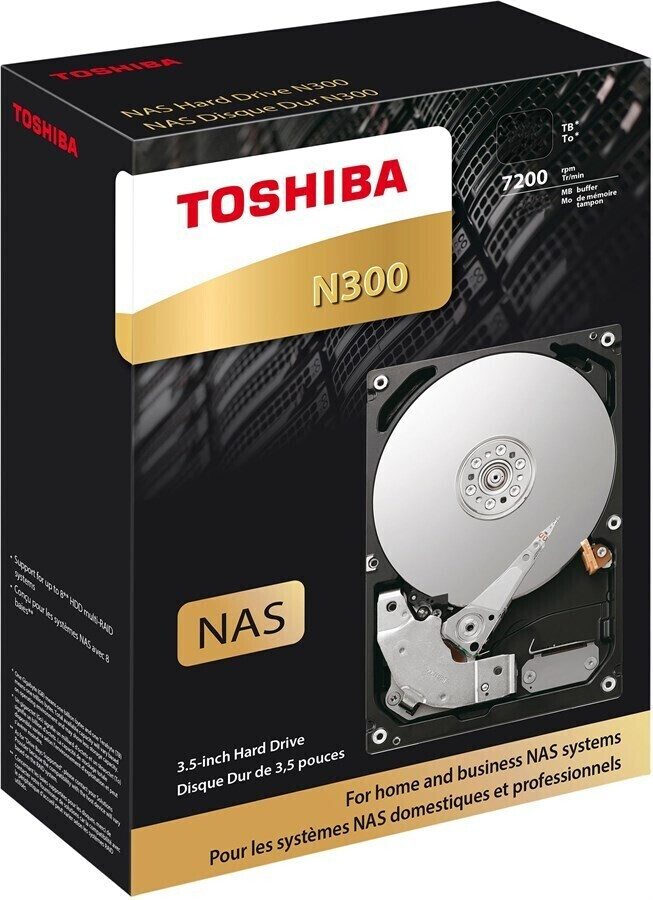 Toshiba N300 NAS - disque dur - 4 To - SATA 6Gb/s - HDWG440UZSVA