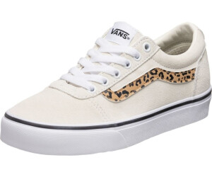 Grey vans with 2025 leopard print stripe