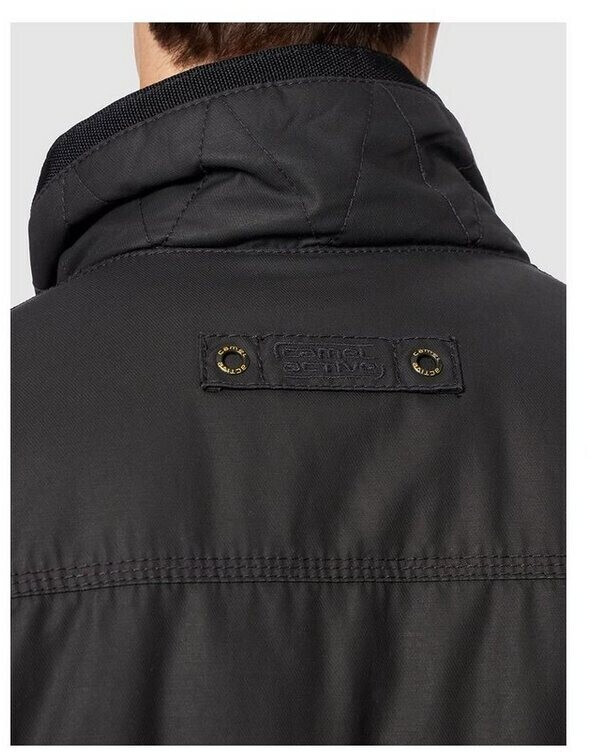 Chaqueta Camel Active Para Mujer | Impermeable, Resistente Viento | Cuello Alto De Peluche | Talla 38, Color Charcoal