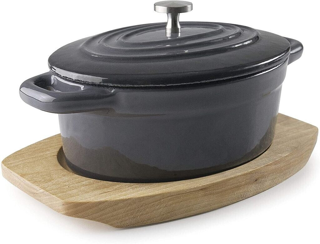 Lacor Magma Casserole oval 13 x 10 cm grey (25847)