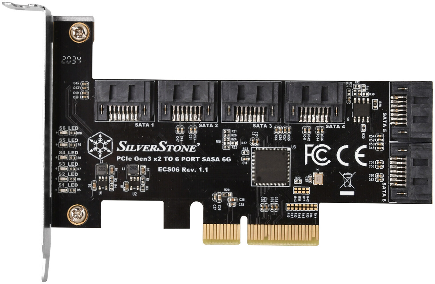 Photos - PCI Controller Card SilverStone Technology  SST-ECS06 