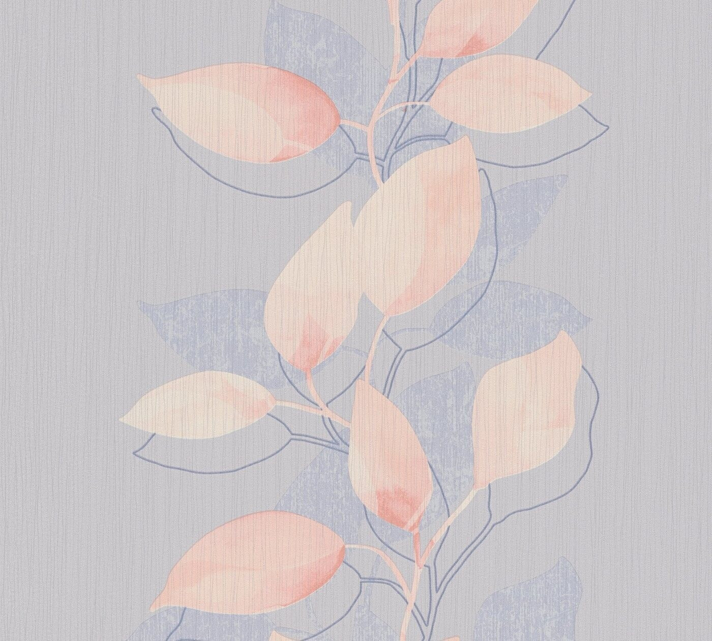A.S. Creation Attractive floral pink-blue-grey