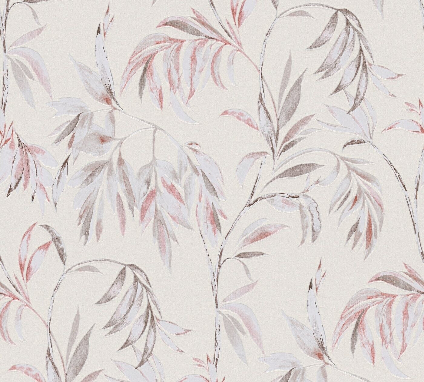 A.S. Creation Attractive floral red-brown-cream