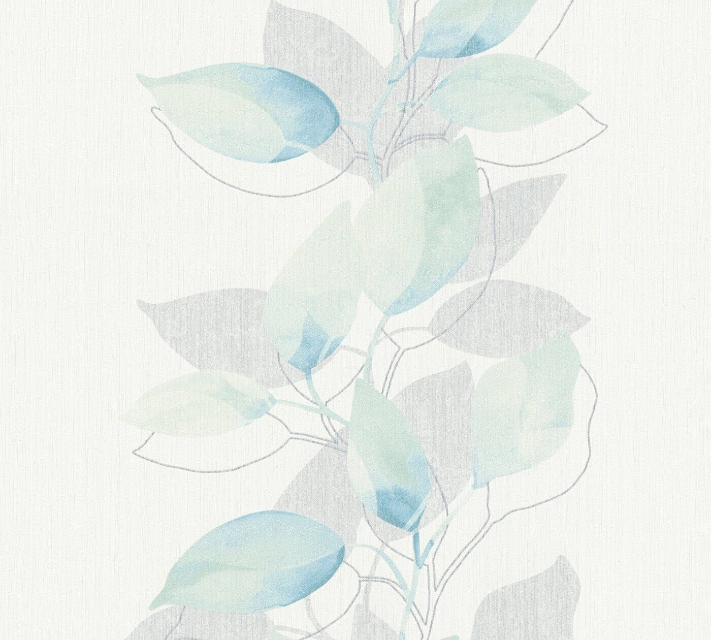 A.S. Creation Attractive floral green-blue-white