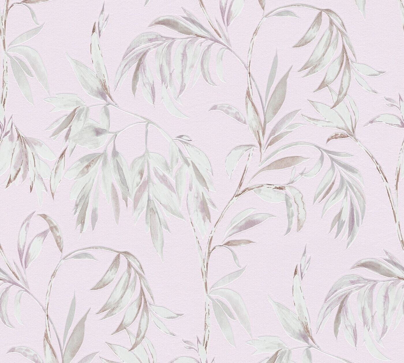 A.S. Creation Attractive floral green-grey-white