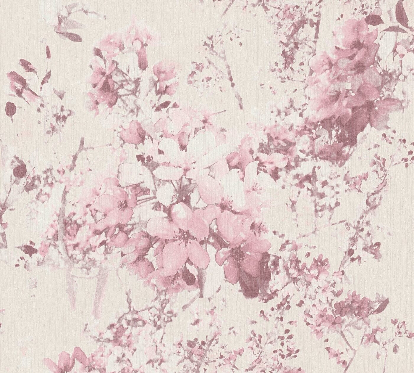 A.S. Creation Attractive Flowers pink-violet-cream