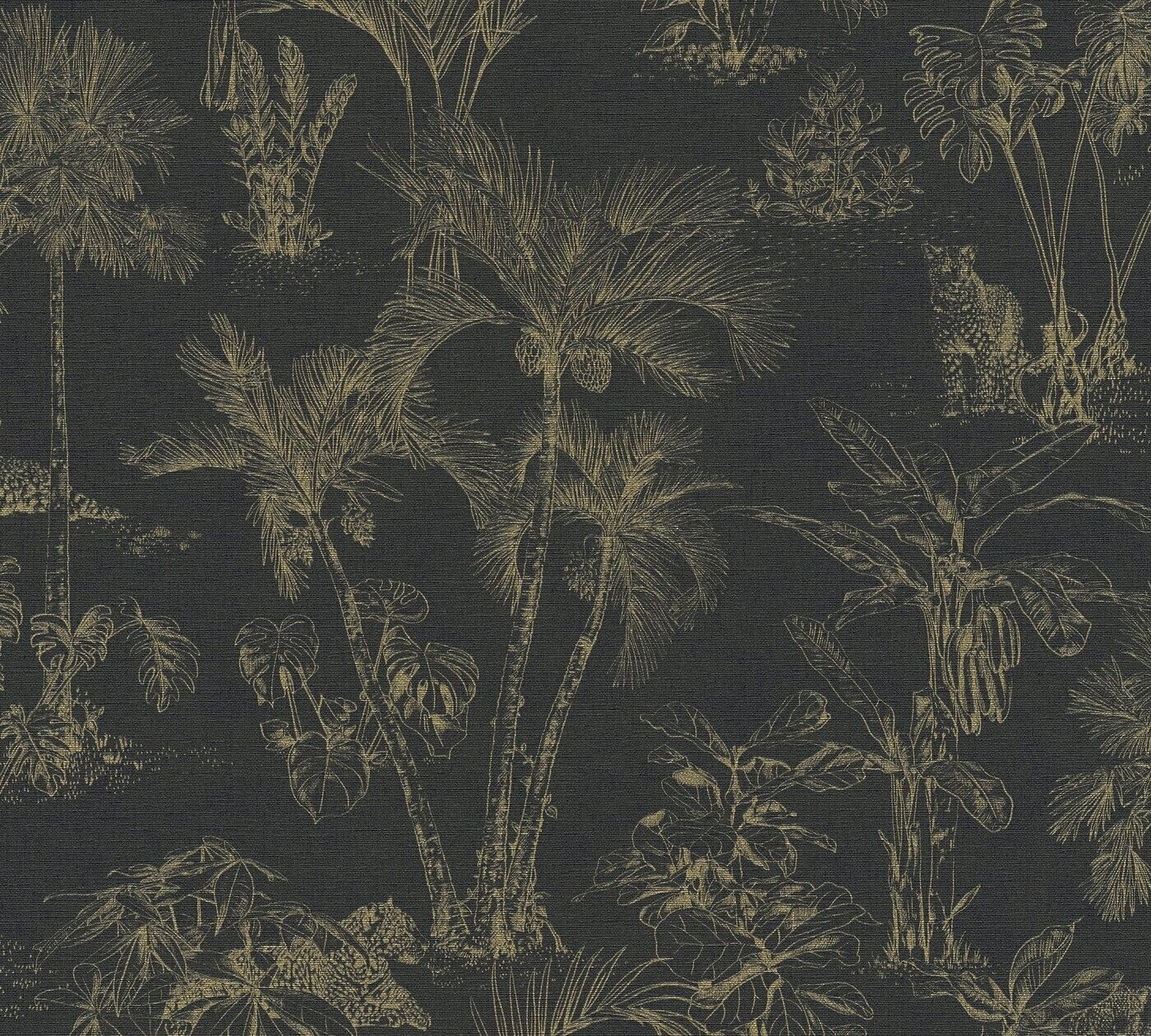 A.S. Creation Cuba Palm metallic-black