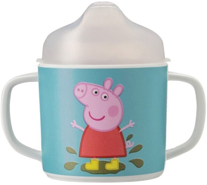 Petit Jour Paris Tasse 2 anses antidérapante avec bec amovible Peppa Pig
