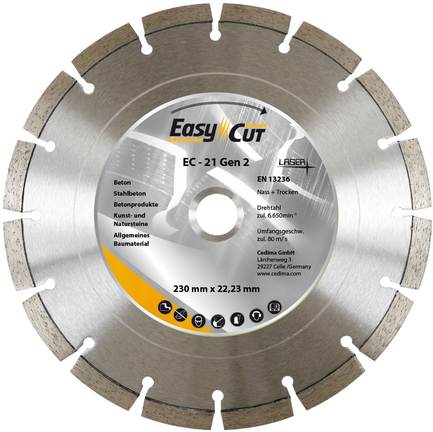 Cedima EC 21.2 115 x 2,1 x 12 x 22,23 mm (10004731)