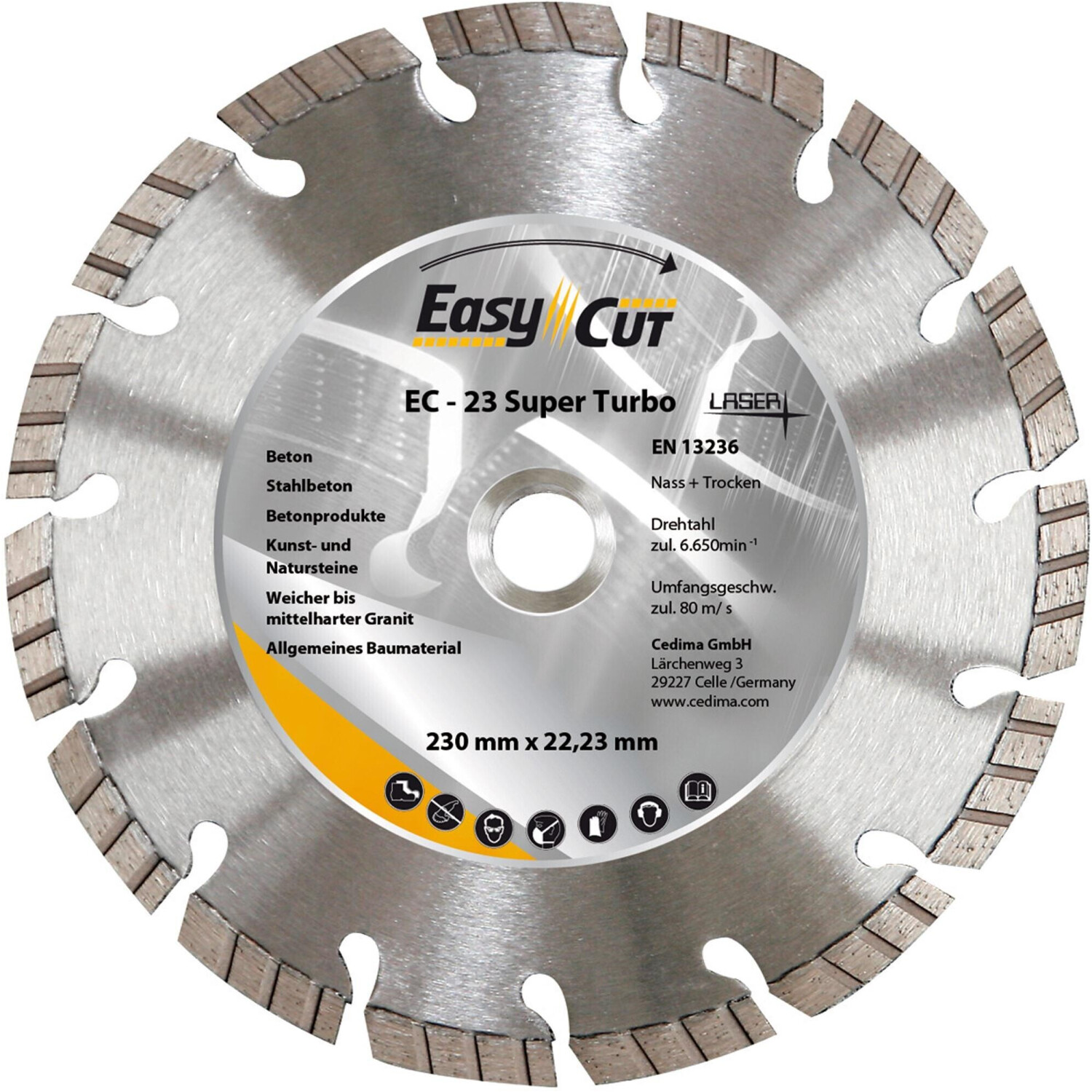 Cedima EC 23 Größe 125 x 2,2 x 10 x 22,23 mm (10003918)
