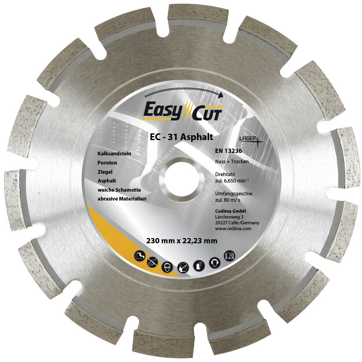 Cedima EC 31 230 x 2,4 x 10 x 22,23 mm (10000840)