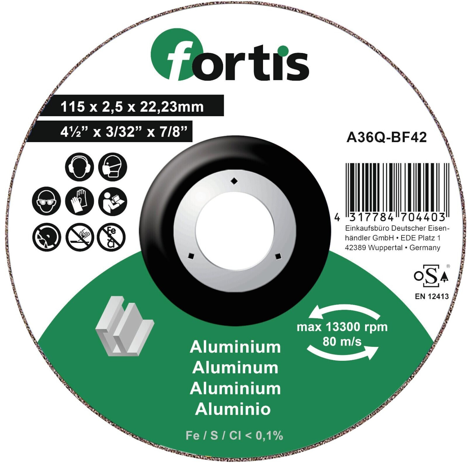 Fortis ALU NE 115 x 2,5 mm
