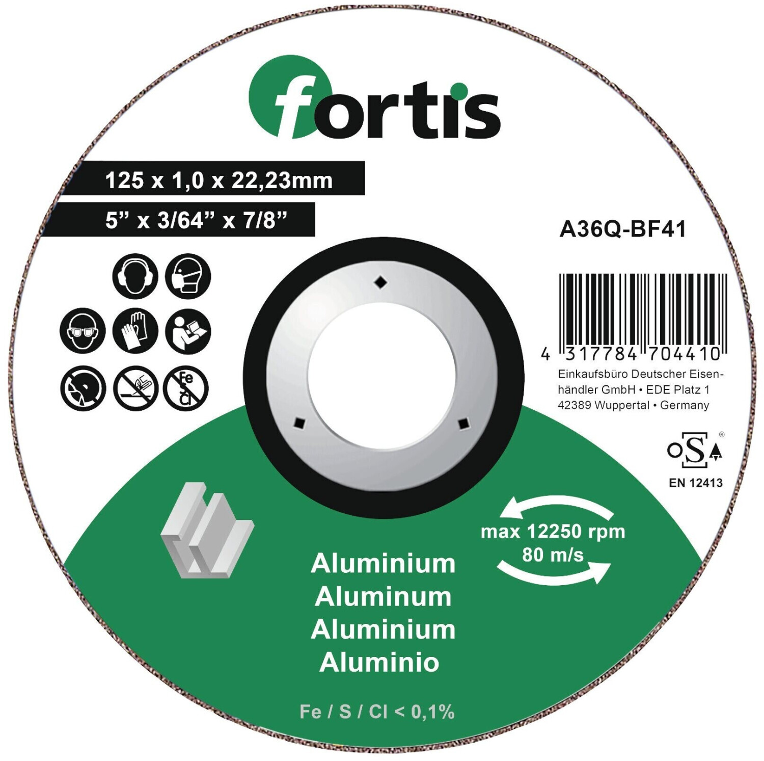 Fortis ALU NE 125 x 1 mm