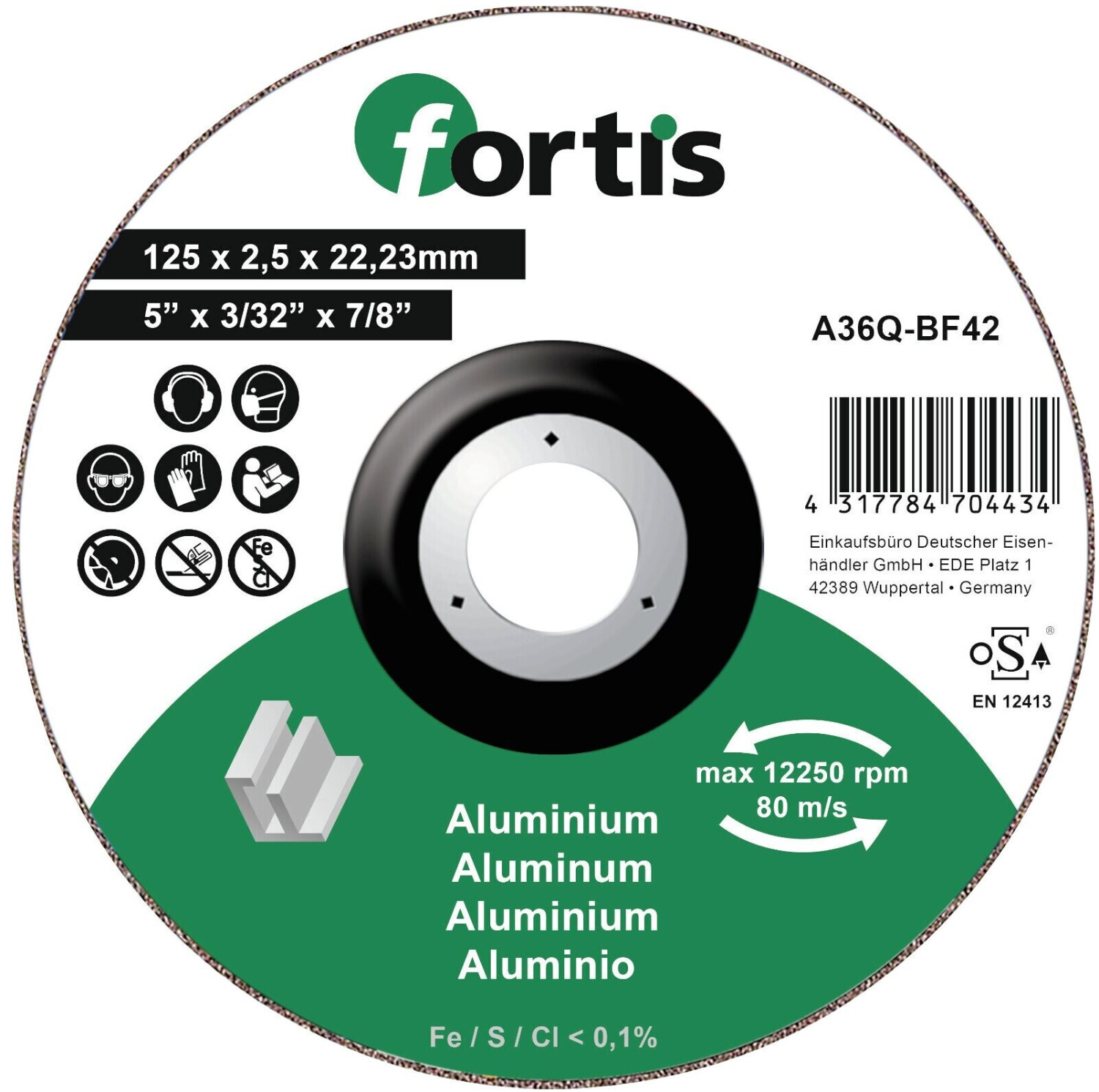 Fortis ALU NE 125 x 2,5 mm