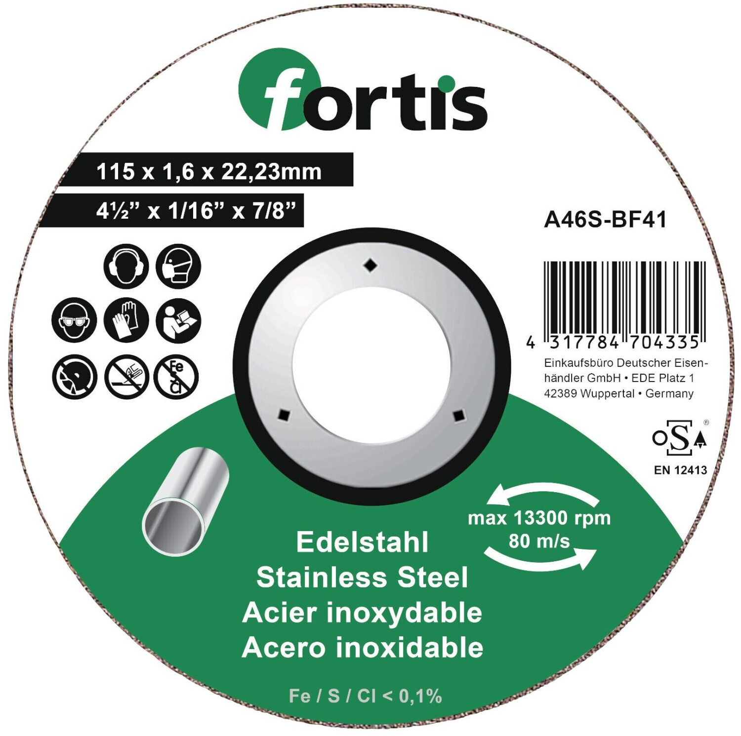 Fortis 115 x 1,6 mm