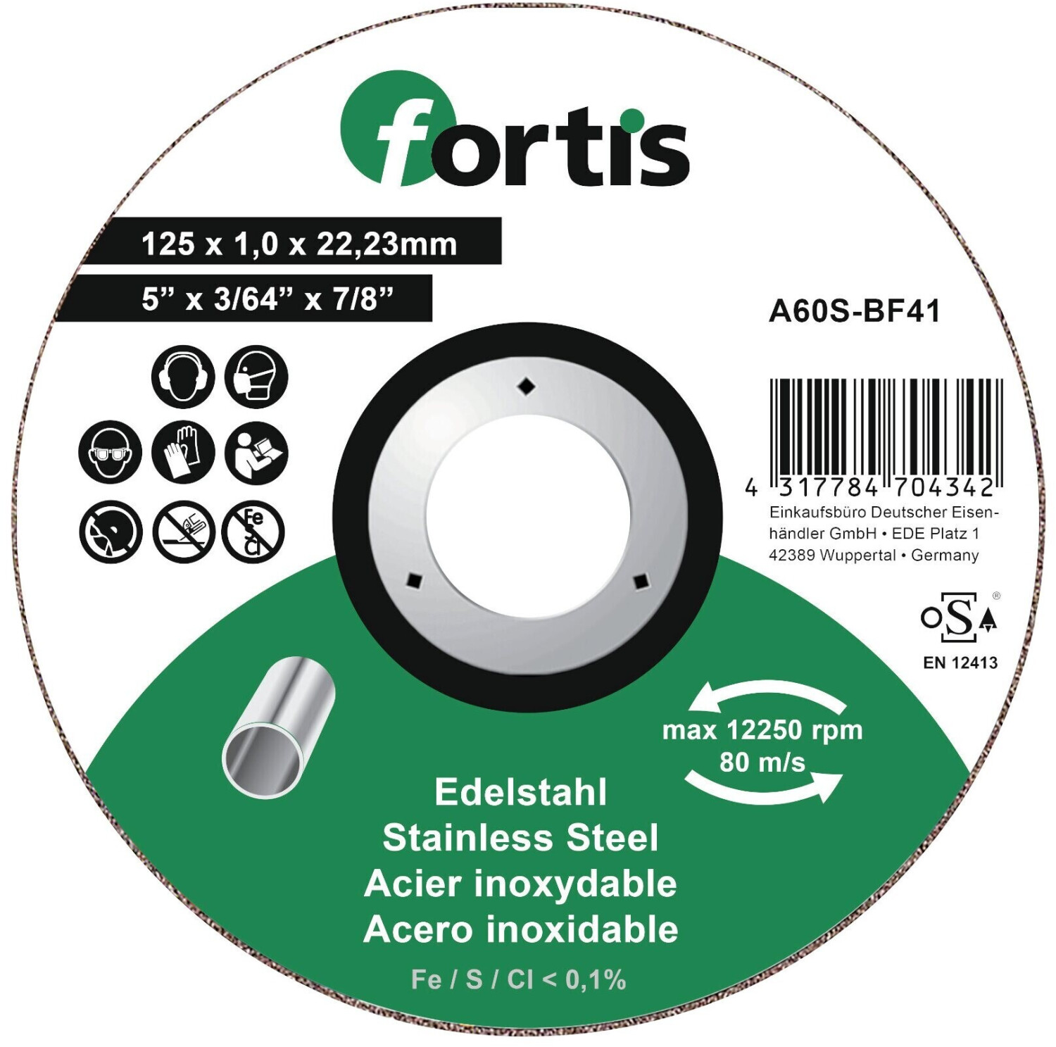 Fortis 125 x 1 mm