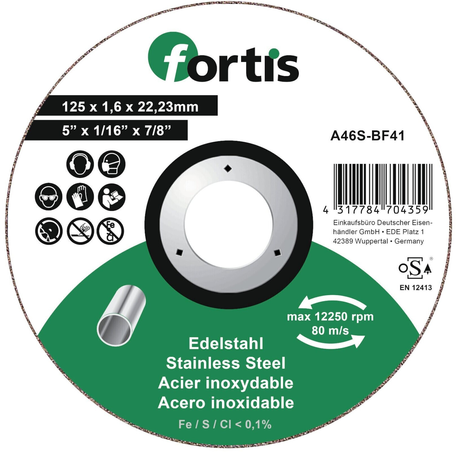 Fortis 125 x 1,6 mm