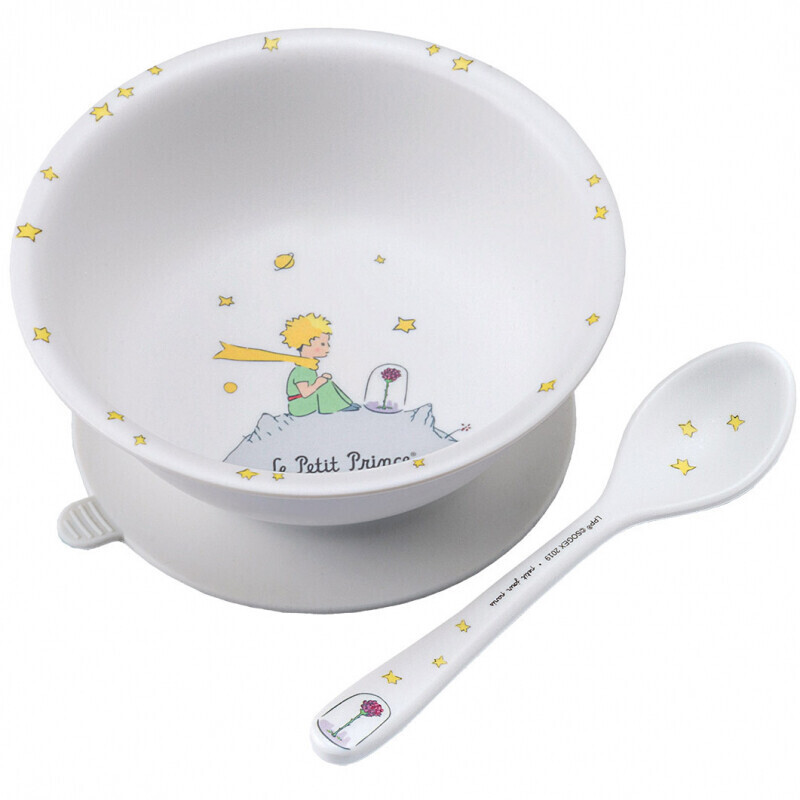 Petit Jour Paris Bol ventouse et cuillère Le Petit Prince blanc