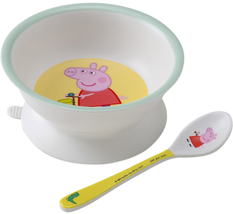 Petit Jour Paris Bol ventouse avec cuillère Peppa Pig