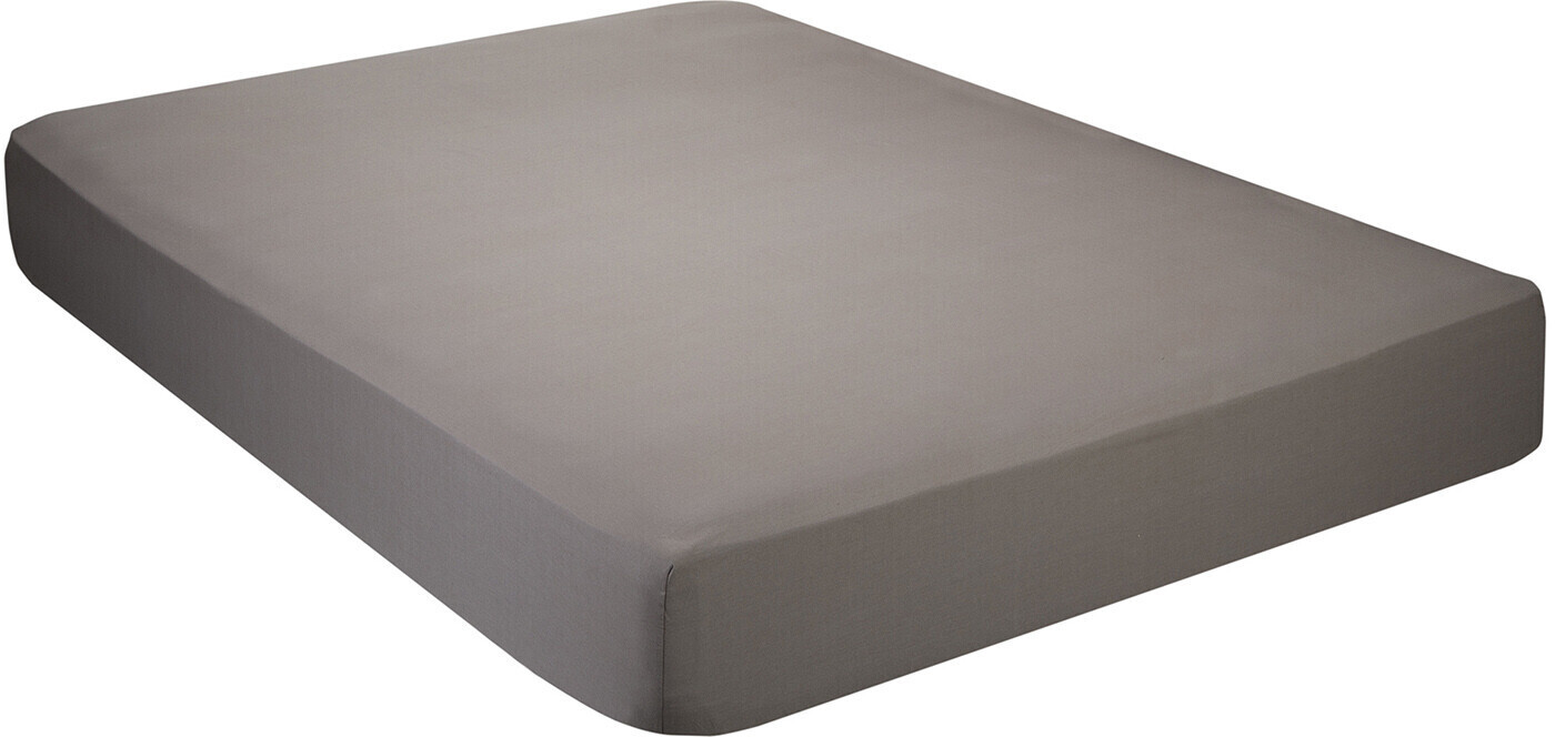 Pikolin Home Fitted Bed Sheet 100% Cotton 135 x 190/200 cm Grey