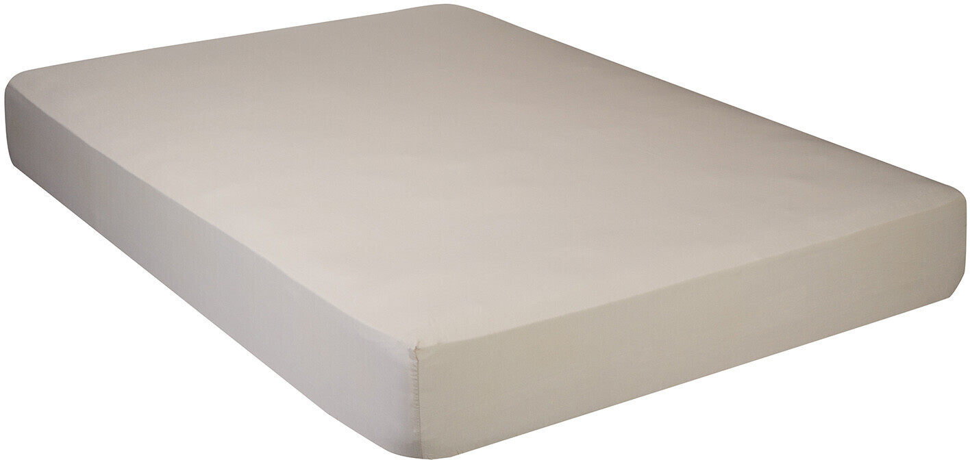 Pikolin Home Fitted Bed Sheet 100% Cotton 135 x 190/200 cm Light Brown