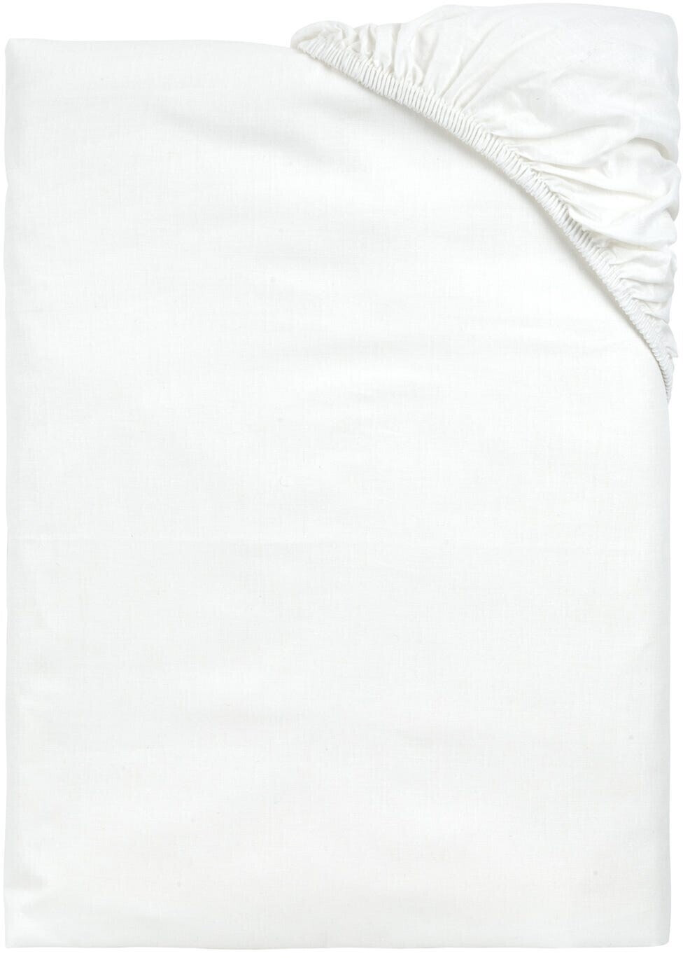 Pikolin Home Fitted Bed Sheet 100% Cotton 150 x 190/200 cm White