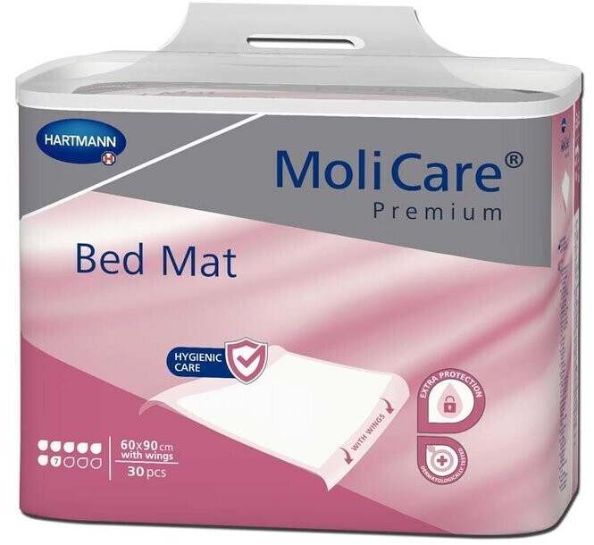 Hartmann MoliCare Premium Bed Mat 7 Drops with Wings 60 x 180 cm (30 pcs)
