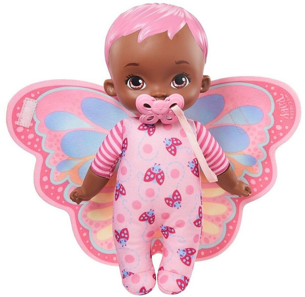 Photos - Doll Mattel My Garden Baby Giggle & Crawl pink 