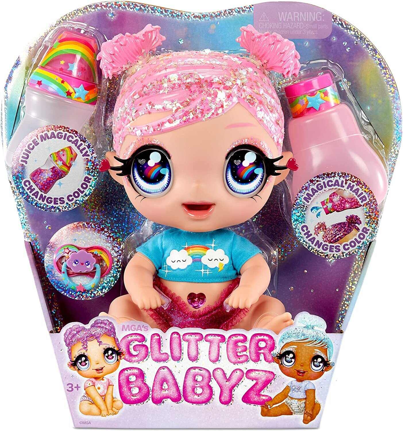 Photos - Doll MGA Entertainment MGA Entertainment Glitter Babyz  - Dreamia Stardust