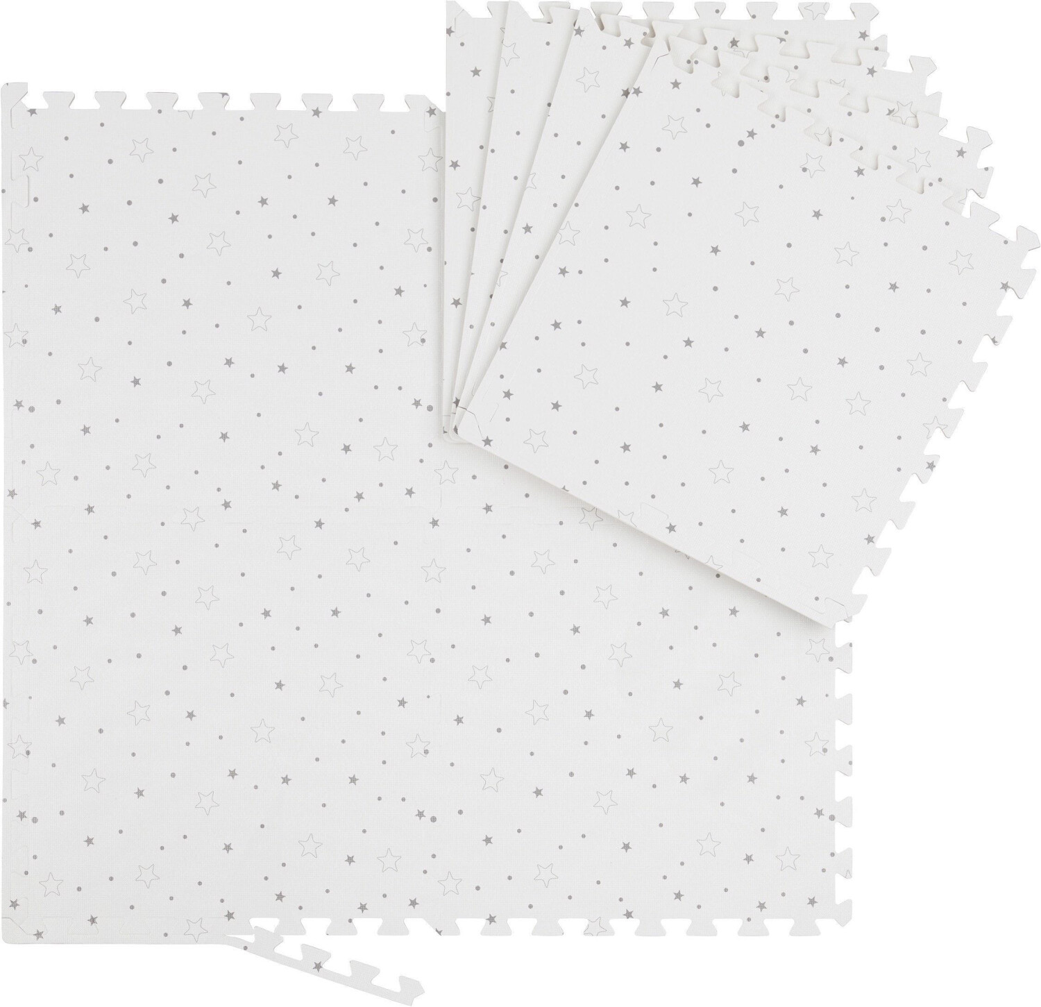 Relaxdays Puzzle mat with stars (8 Pieces)