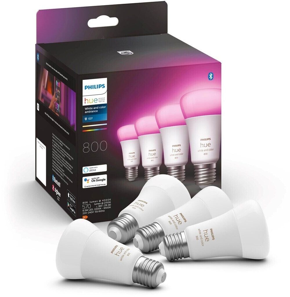 philips hue wireless dimming kit avec ampoule led e27 60 w et télécommande  - Équipements électriques pour luminaire - Achat & prix