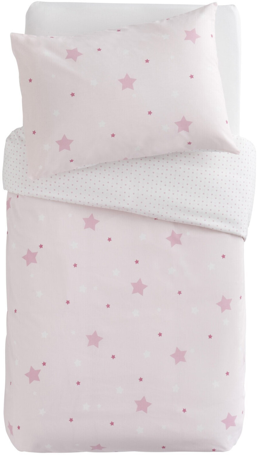 Domiva Parure de lit 100 x 140 cm Little Stars rose