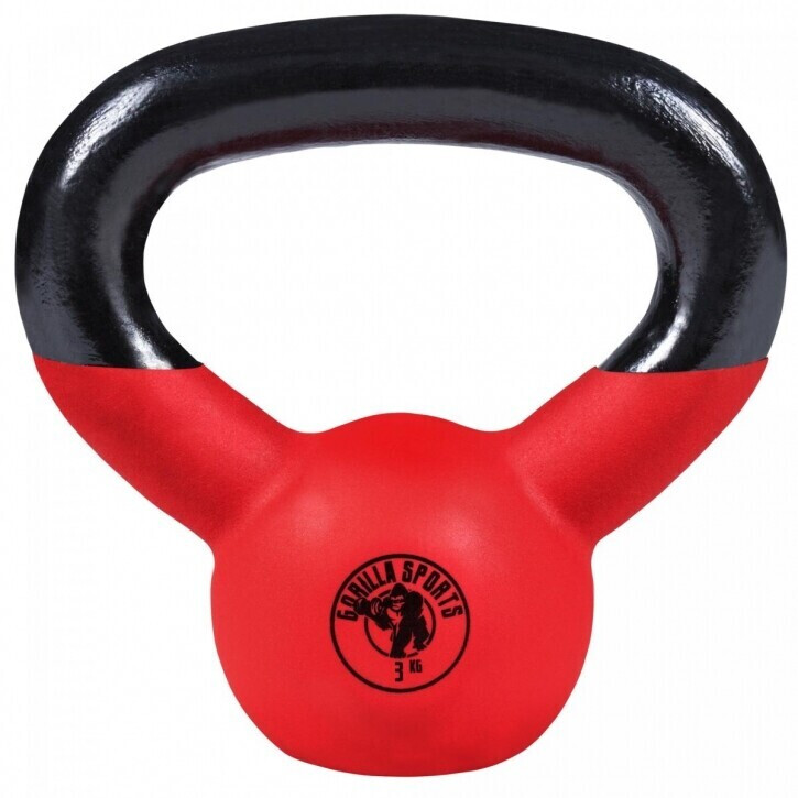 Gorilla Sports Kettlebell vinyle 3 kg