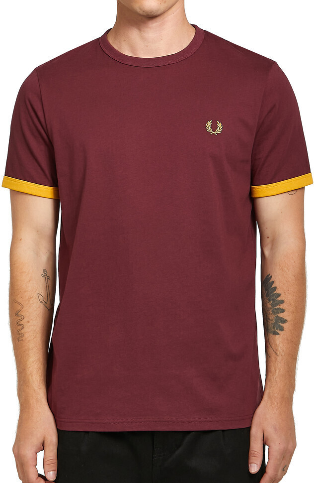 Fred Perry Ringer T-Shirt (M3519) aubergine