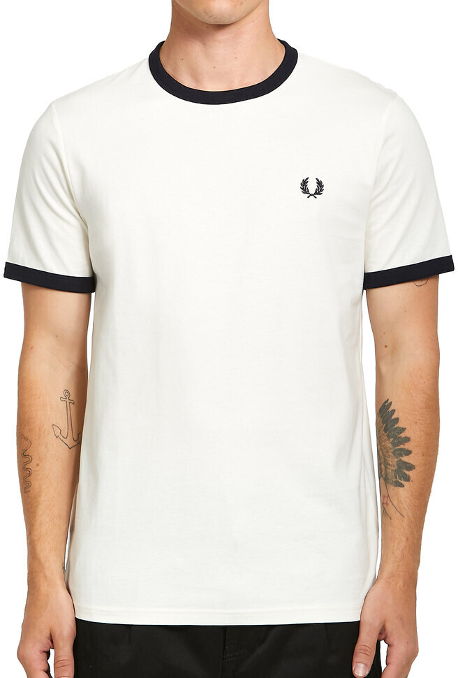 Fred Perry Ringer T-Shirt (M3519) ecru/navy