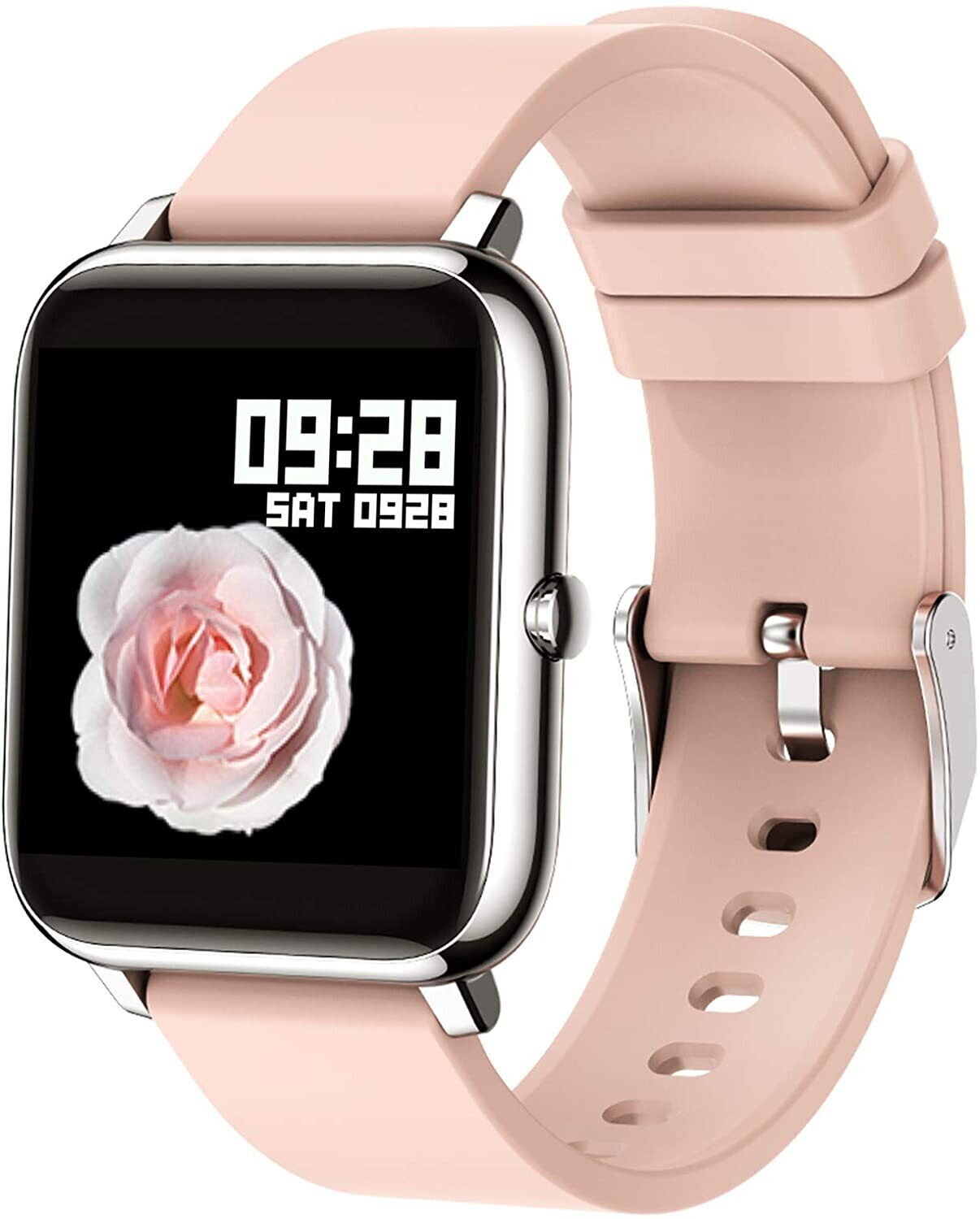 Popglory Montre connectée fitness rose