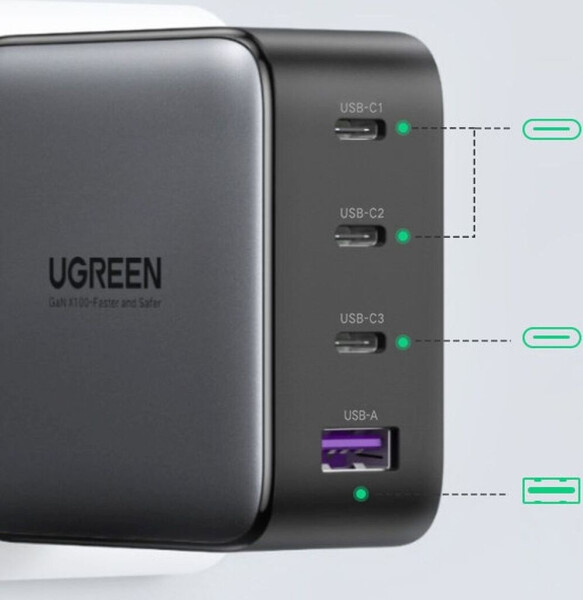 Ugreen 100W 3C1A GaN Ladegerät (CD226), Bild 8