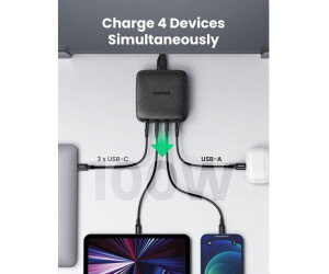 Anker Chargeur Rapide USB-C 100W + Cable ANKER - NOIR - Prix pas cher