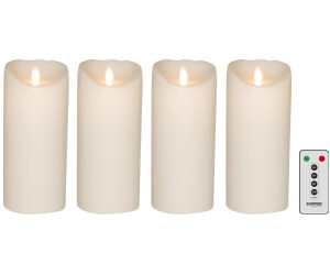 99,99 Preisvergleich 18cm € | Höhe LED-Kerze bei weiß Ø ab 4 8cm) 18cm, Kerzen, (Set, Sompex 5-tlg.,