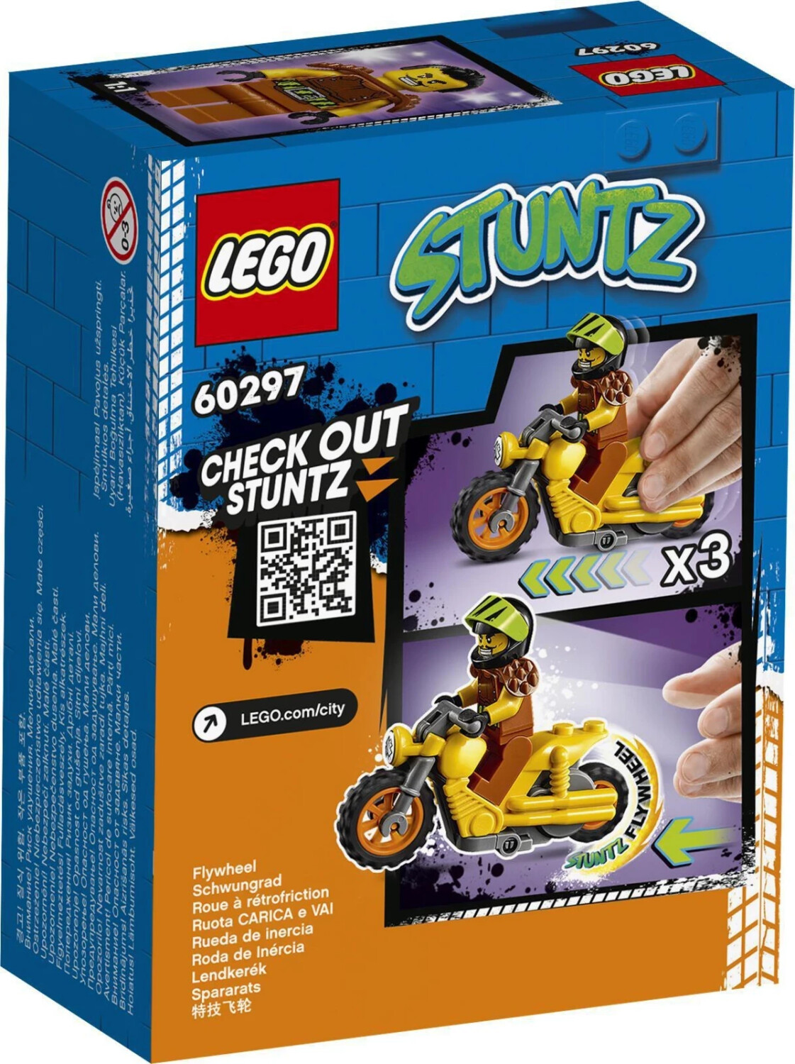 Lego 60297 city la moto de cascade démolition ensemble moto jouet a  rétrofriction pour enfants +5 ans avec figurine wallop - La Poste