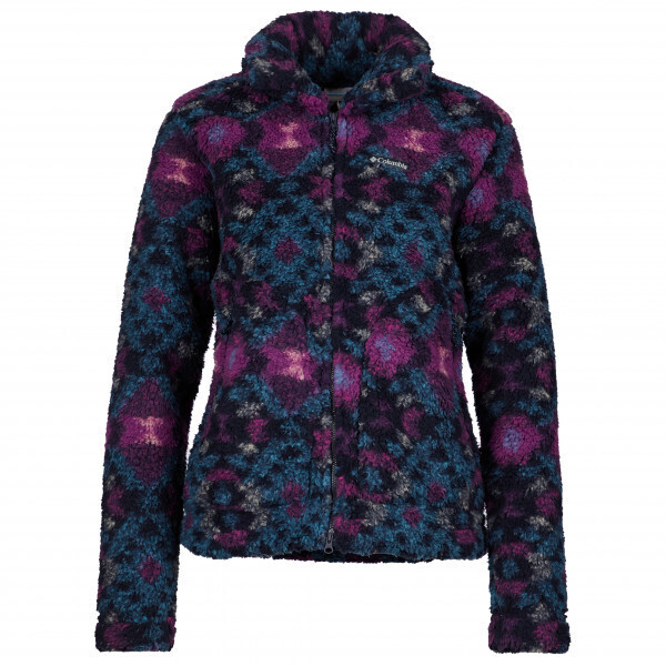 Columbia Winter Pass Print Fleece Full Zip Women plum blanket print