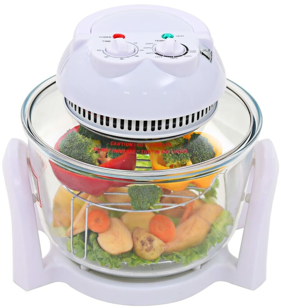 vidaXL Four à convection halogène avec bague d'extension 10L