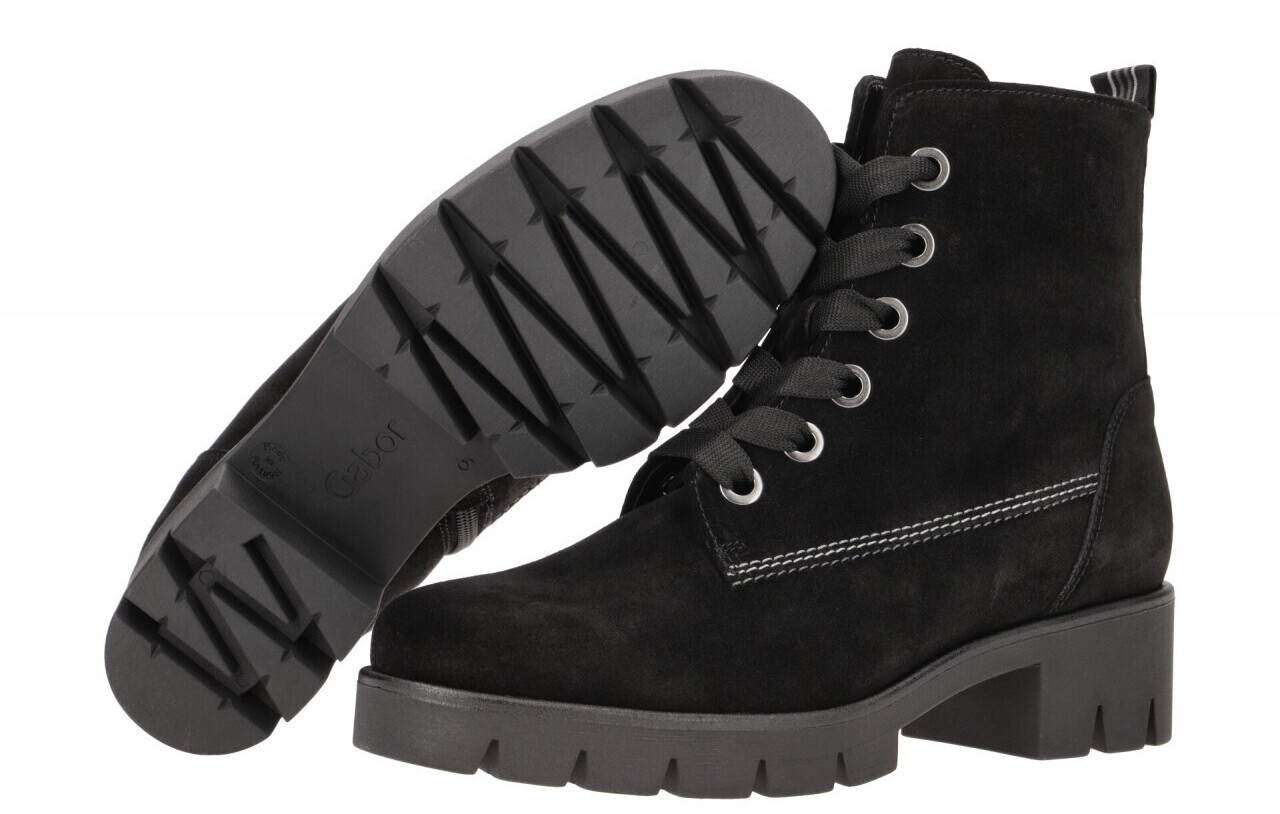 Gabor Combat Boots 71.711 black suede ab 75 55 Preisvergleich bei idealo