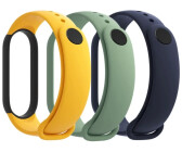 3 Correas Mi Band 5 Xiaomi en Amarillo, Naranja y Azul Rey + Cargador  Repuesto