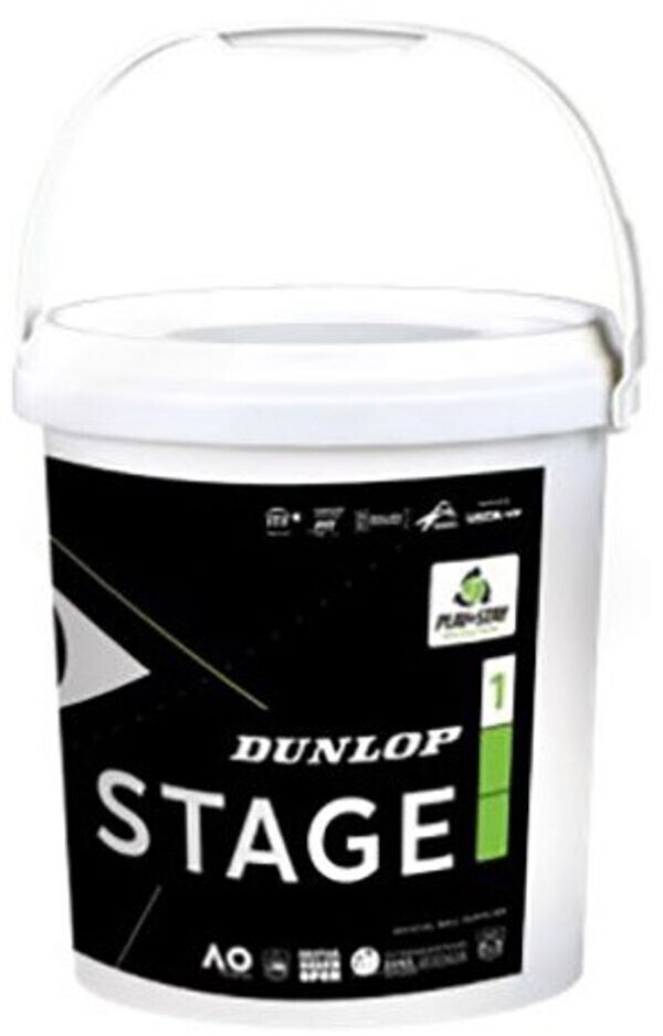 Dunlop Mini Tennis Stage 1 green Bucket 60 Balls